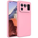 Coverzone Xiaomi Mi 11 Ultra İle Uyumlu Kılıf Z-Mara Lansman Vieri Tam Koruma Arka Kapak Kamera Koruma Çıkıntılı Pürüzsüz Yüzey Pembe