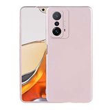 Coverzone Xiaomi Mi 11T 5G ile uyumlu Kılıf Soft ve pürüzsüz dış yüzey Silikon Kılıf, Ultra ince yapılı Xiaomi Mi 11T 5G uyumlu Kılıf Esnek silikon Premier Arka Kapak Rosegold