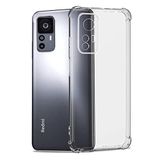 Coverzone Xiaomi Mi 12T ile uyumlu Kılıf Z-Nitro Anti Shock Silikon Kapak Kamera Korumalı Antişok Airbag Köşe Korumalı Silikon Şeffaf Kılıf