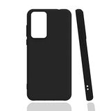 Coverzone Xiaomi Mi 12T Pro İle Uyumlu Z-Biye Tron Silikon Kılıf Tam Koruma Arka Kapak Siyah Renk