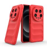 Coverzone Xiaomi Mi 14 Ultra İle Uyumlu Kılıf TPU Oyuklu Arka Yüzey Z-Etnik Esnek Silikon Kapak Mi 13 Ultra için O-tto Prime Silikon Kılıf Kırmızı