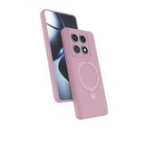 Coverzone Xiaomi Mi 14T Pro ile uyumlu Kılıf MagSafe ile uyumlu Z-Samara Kapak Wireless Şarj Özellikli Stand Olabilen Mi 14T Pro kilif Pembe