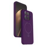 Coverzone Xiaomi Mi 15T ile uyumlu Kılıf MagSafe ile uyumlu Z-Samara Kapak Wireless Şarj Özellikli Stand Olabilen Mi 15T kilif Derin Mor