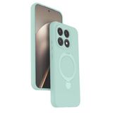 Coverzone Xiaomi Mi 15T ile uyumlu Kılıf MagSafe ile uyumlu Z-Samara Kapak Wireless Şarj Özellikli Stand Olabilen Mi 15T kilif Su Yeşili