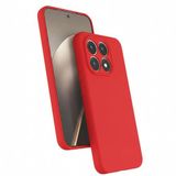 Coverzone Xiaomi Mİ 15T İle Uyumlu Kılıf Z-Mara Lansman Vieri Tam Koruma Arka Kapak Kamera Koruma Çıkıntılı Pürüzsüz Yüzey Kırmızı