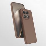 Coverzone Xiaomi Mi 15T Pro ile uyumlu Kılıf Premier Silikon Kapak,Mi 15T Pro ile uyumlu Kılıf ve pürüzsüz dış yüzey Silikon Kılıf, Ultra ince yapılı Kılıf Esnek silikon Premier Arka Kapak Kahverengi