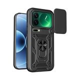 Coverzone Xiaomi Mi 17 Pro İle Uyumlu PhoenixShield Sürgülü Sistem Kamera Korumalı Kapak Tam Koruma Manyetik Vega 17 Pro Kılıfı Kapak Siyah