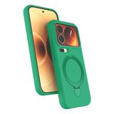 Coverzone Xiaomi Mi 17 Pro ile Uyumlu Z-Samara Standlı Kılıf Yeşil | Z-Samara kılıf; MagSafe ile uyumlu, kablosuz şarj destekli, stand özellikli, ince, hafif ve darbe korumalı tasarım.