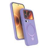 Coverzone Xiaomi Mi 17 Pro Max ile Uyumlu Z-Samara Standlı Kılıf Lila | Z-Samara kılıf; MagSafe ile uyumlu, kablosuz şarj destekli, stand özellikli, ince, hafif ve darbe korumalı tasarım.