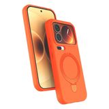 Coverzone Xiaomi Mi 17 Pro Max ile Uyumlu Z-Samara Standlı Kılıf Turuncu | Z-Samara kılıf; MagSafe ile uyumlu, kablosuz şarj destekli, stand özellikli, ince, hafif ve darbe korumalı tasarım.