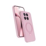 Coverzone Xiaomi Mi 17T ile uyumlu Kılıf MagSafe ile uyumlu Z-Samara Kapak Wireless Şarj Özellikli Stand Olabilen Mi 17T kilif Pembe