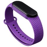 Coverzone Xiaomi Mi Band 3 4 5 6 7 ile uyumlu Saat Kayışı Düz Desenli Ent Kaliteli Xiaomi Mi Band 3 4 5 6 7 ile uyumlu Elmas Delikli Saat Kontrast Renkli Termoplastik kordon