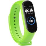 Coverzone Xiaomi Mi Band 3 4 5 6 7 ile uyumlu Saat Kayışı Ent Kaliteli Xiaomi Mi Band 3 4 5 6 7 ile uyumlu Spor Saat Kontrast Renkli Termoplastik (Neon Yeşil)