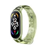 Coverzone Xiaomi Mi Band 5 ile uyumlu Kamuflaj Desenli Bucolic Solider Toz ve Kirden Koruyan, Esnek Yapılı Xiaomi Mi Band 5 ile uyumlu Spor Saat Bileklik Kayışı Asker Yeşil