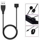 Coverzone Xiaomi Mi Band 6 İle Uyumlu Giyilebilir Akıllı Saat Şarj Kablosu Manyetik (Mi Band 5/6 / 7 / Amazfit Band 5 İle Uyumlu) USB Şarj Aleti (Siyah)
