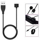 Coverzone Xiaomi Mi Band 7 İle Uyumlu Akıllı Saat Şarj Kablosu Manyetik USB Şarj Aleti Siyah