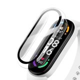 Coverzone Xiaomi Mi Band 7 ile uyumlu Ekran Koruma Tam Kapatan Önü Kapalı Serendipity Tempered Xiaomi Mi Band 7 ile uyumlu Tam Kapatan Ekran Korumalı Şeffaf