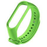 Coverzone Xiaomi Mi Band 7 ile uyumlu Saat Kayışı Ent Kaliteli Xiaomi Mi Band 7 ile uyumlu Spor Saat Kontrast Renkli Termoplastik Açık Yeşil
