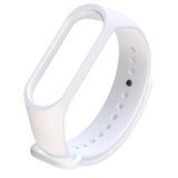 Coverzone Xiaomi Mi Band 7 ile uyumlu Saat Kayışı Ent Kaliteli Xiaomi Mi Band 7 ile uyumlu Spor Saat Kontrast Renkli Termoplastik Beyaz