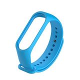 Coverzone Xiaomi Mi Band 7 ile uyumlu Saat Kayışı Ent Kaliteli Xiaomi Mi Band 7 ile uyumlu Spor Saat Kontrast Renkli Termoplastik Mavi