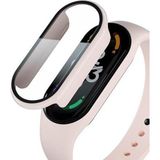 Coverzone Xiaomi Mi Band 7 Ile Uyumlu Tam Kapatan Önü Kapalı Serendipity Tempered Ekran Koruma Rosegold