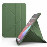 Coverzone Xiaomi Pad 7 / Pad 7 Pro ile uyumlu Kılıf Kalem Koyma Bölmeli Stand Olan Uyku Modlu Suni Deri, Yarı transparan Silikon Arka Yüzey ergonomik yapılı, Attravtive Smart Cover Haki