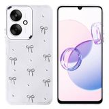 Coverzone Xiaomi Poco C65 ile uyumlu Kılıf Airbag Köşeli 2mm Kamera Çıkıntı Korumalı Simli Şeffaf Baskılı Z-Kutup Kapak Fiyonk