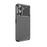 Coverzone Xiaomi Poco C65 ile Uyumlu Silikon Kılıf TPU Negro Ultra Slim Fit Karbon Delux Siyah