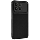 Coverzone Xiaomi Poco F8 Pro ile Uyumlu Silikon Kılıf Kamera Korumalı Karbon TPU Brimstone Ultra Slim Fit Delux Siyah