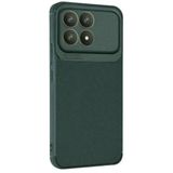 Coverzone Xiaomi Poco F8 Pro Uyumlu TPU Silikon Kılıf, Ultra Slim Fit Karbon Fiber Desenli, Darbe Emici, İnce ve Hafif, Şık ve Koruyucu (Koyu Yeşil)
