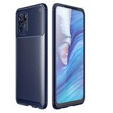 Coverzone Xiaomi Poco M5S İle Uyumlu Kılıf Karbon Tasarım, Parmak İzi Yapmayan Özellik Ultra Slimfit Yapı Delüx Tpu Silikon DLX Poco M5S İle Uyumlu Kılıf Lacivert