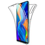 Coverzone Xiaomi Poco X3 İle Uyumlu 360 Tam Koruma Ön Arka Silikon Kılıf Şeffaf