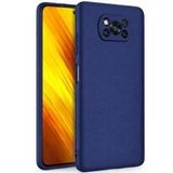 Coverzone Xiaomi Poco X3 İle Uyumlu Kılıf Z-Mara Lansman Vieri Tam Koruma Arka Kapak Kamera Koruma Çıkıntılı Pürüzsüz Yüzey Lacivert