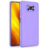 Coverzone Xiaomi Poco X3 İle Uyumlu Kılıf Z-Mara Lansman Vieri Tam Koruma Arka Kapak Kamera Koruma Çıkıntılı Pürüzsüz Yüzey Lila