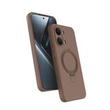 Coverzone Xiaomi Poco X8 Pro Max ile uyumlu Kılıf MagSafe ile uyumlu Z-Samara Kapak Wireless Şarj Özellikli Stand Olabilen Poco X8 Pro Max kilif Desert Gold