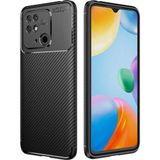 Coverzone Xiaomi Redmi 10c Ile Uyumlu Kılıf Karbon Delüx Tpu Silikon Siyah
