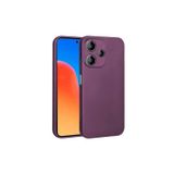Coverzone Xiaomi Redmi 12 5G Uyumlu Kılıf Z- Premier Silikon Soft Pürüzsüz Yüzey Kapak Mürdüm