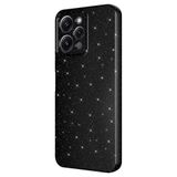 Coverzone Xiaomi Redmi 12 ile uyumlu Z-Jelly Kılıf Kamera Korumalı Simli Işılıtılı Renkli Parlak Silikon Kapak-Siyah