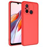 Coverzone Xiaomi Redmi 12C İle Uyumlu Kılıf Z-Mara Lansman Vieri Tam Koruma Arka Kapak Kamera Koruma Çıkıntılı Pürüzsüz Yüzey Kırmızı