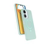 Coverzone Xiaomi Redmi 13C ile uyumlu Kılıf MagSafe ile uyumlu Z-Samara Kapak Wireless Şarj Özellikli Stand Olabilen Redmi 13C kilif Su Yeşili