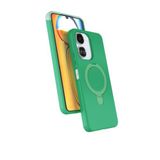 Coverzone Xiaomi Redmi 13C ile uyumlu Kılıf MagSafe ile uyumlu Z-Samara Kapak Wireless Şarj Özellikli Stand Olabilen Redmi 13C kilif Yeşil