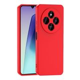 Coverzone Xiaomi Redmi 14C 4G İle Uyumlu Kılıf Z-Mara Lansman Vieri Tam Koruma Arka Kapak Kamera Koruma Çıkıntılı Pürüzsüz Yüzey Kırmızı