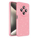 Coverzone Xiaomi Redmi 14C 4G ile uyumlu Z-Jelly Kılıf Kamera Korumalı Simli Işıltılı Renkli Parlak Silikon Kapak - Açık Pembe