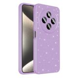 Coverzone Xiaomi Redmi 14C 4G ile uyumlu Z-Jelly Kılıf Kamera Korumalı Simli Işıltılı Renkli Parlak Silikon Kapak - Lila