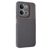 Coverzone Xiaomi Redmi 15C 5G ile Uyumlu Silikon Kılıf Kamera Korumalı Karbon TPU Brimstone Ultra Slim Fit Delux Gri