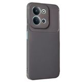 Coverzone Xiaomi Redmi 15C 5G ile Uyumlu Silikon Kılıf Kamera Korumalı Karbon TPU Brimstone Ultra Slim Fit Delux Gri