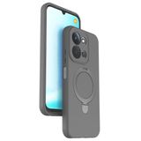 Coverzone Xiaomi Redmi 15C ile uyumlu Kılıf MagSafe ile uyumlu Z-Samara Kapak Wireless Şarj Özellikli Stand Olabilen Redmi 15C kilif Titan Gri