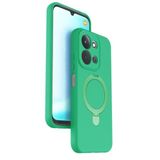 Coverzone Xiaomi Redmi 15C ile uyumlu Kılıf MagSafe ile uyumlu Z-Samara Kapak Wireless Şarj Özellikli Stand Olabilen Redmi 15C kilif Yeşil
