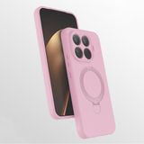 Coverzone Xiaomi Redmi 15T Pro ile uyumlu Kılıf MagSafe ile uyumlu Z-Samara Kapak Wireless Şarj Özellikli Stand Olabilen Redmi 15T Pro kilif Pembe