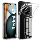 Coverzone Xiaomi Redmi A3 ile uyumlu Kılıf Süper Esnek Yapılı Kamera Korumalı Toz ve Kirden Koruyan Silikon Xiaomi Redmi A3 ile uyumlu Süper Şeffaf Kapak